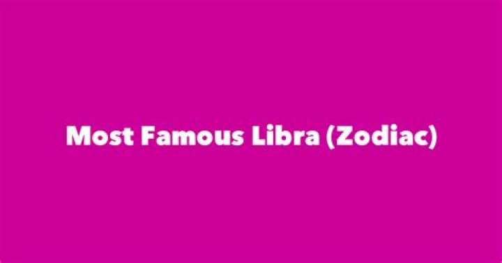 Famous Libras Top 10 Libra Celebrities New Idea Magazine