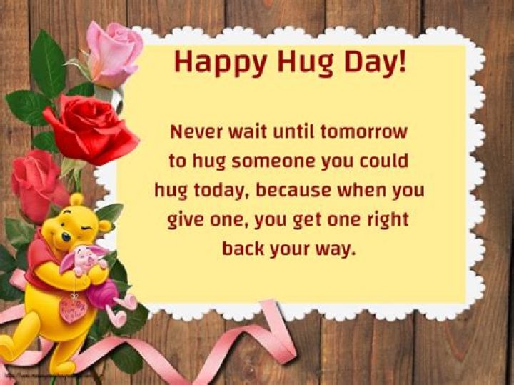 Greetings Cards for Hug Day January 21 National Hugging Day