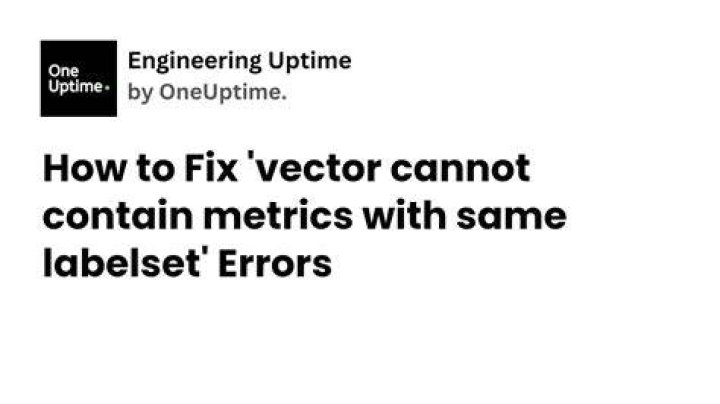 How to avoid "vector cannot contain metrics with the same labelset" error when plotting rate() from ·