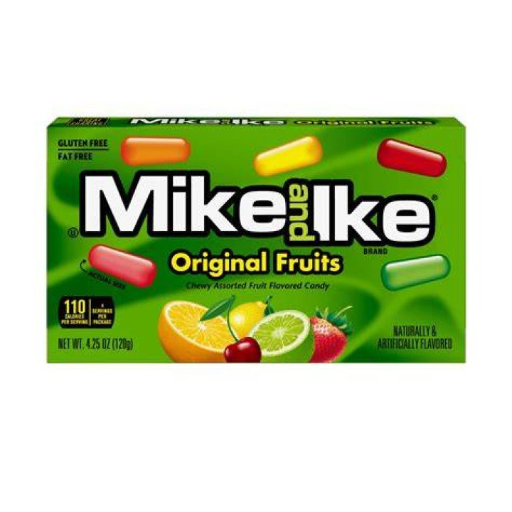 Mike and Ikes Original Fruits Half Nuts