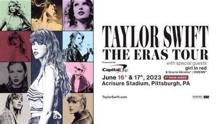 Taylor Swift Eras Tour Pittsburgh Map
