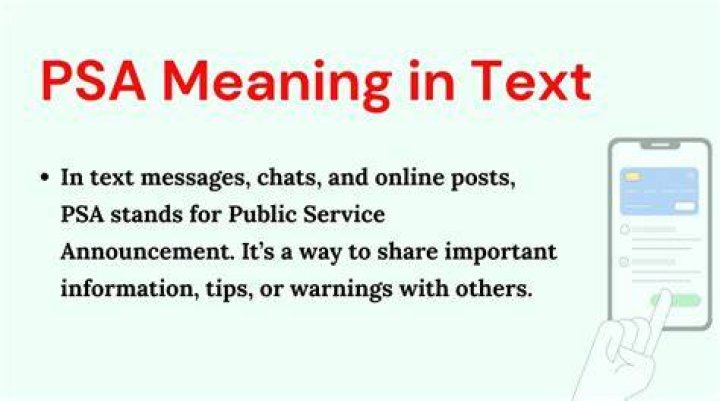 Unearth The Meaning Of "PSA" In Text: A Journey Of Discovery